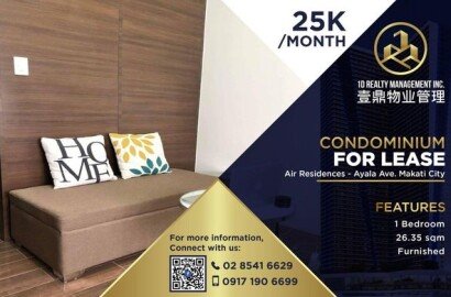 Air Residences Ayala Ave, Makati City - FOR LEASE