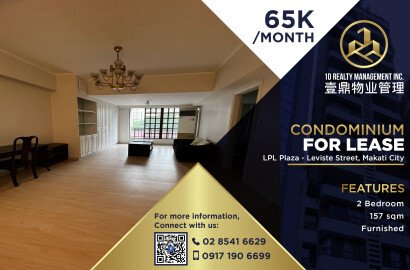 LPL Plaza - Leviste Street, Makati City - 2BR FOR LEASE