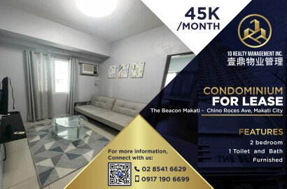 For LEASE - The Beacon Makati - 2BR -  Chino Roces Ave, Makati City